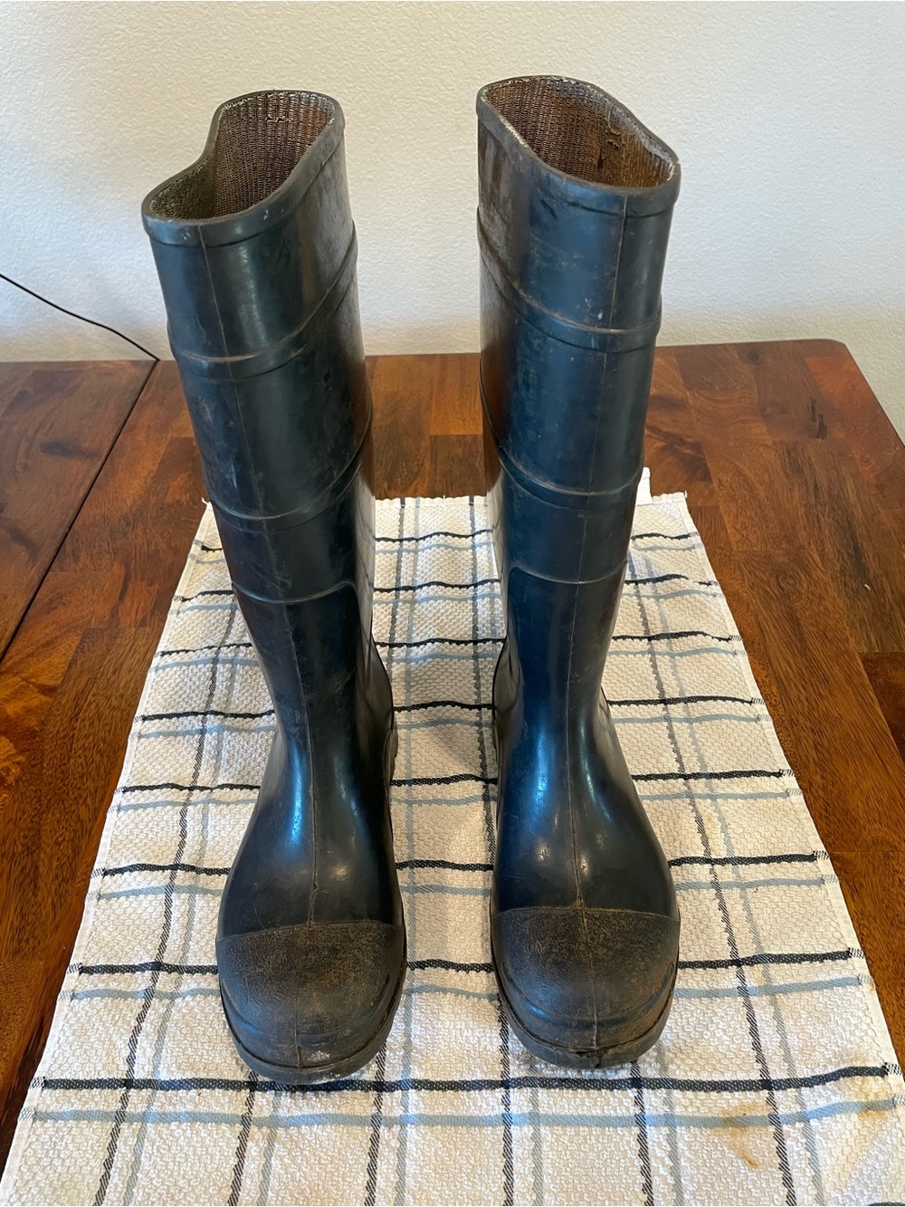 Men's Tall Black Waterproof Rain & Snow Boots
